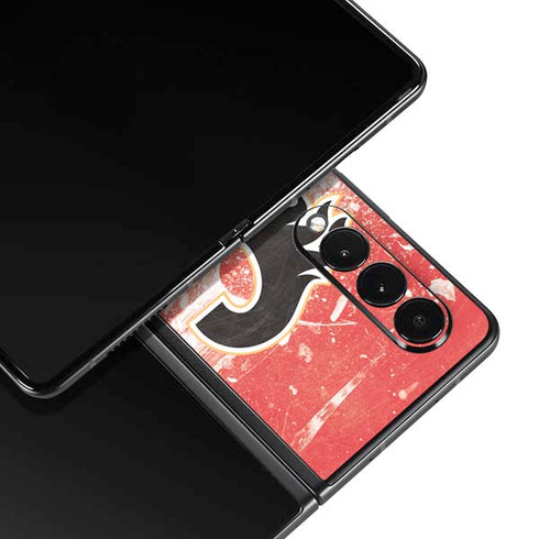 NHL Calgary Flames Frozen Galaxy Z Fold3 5G Skin